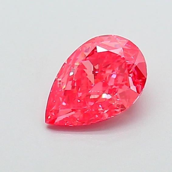 1.11 Ct. Fancy Vivid  Pink Pear Lab Grown Diamond