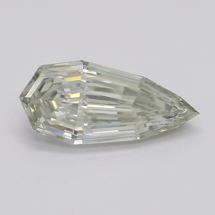 0.70 Ct. Fancy Grayish Greenish Yellow Pear Diamond