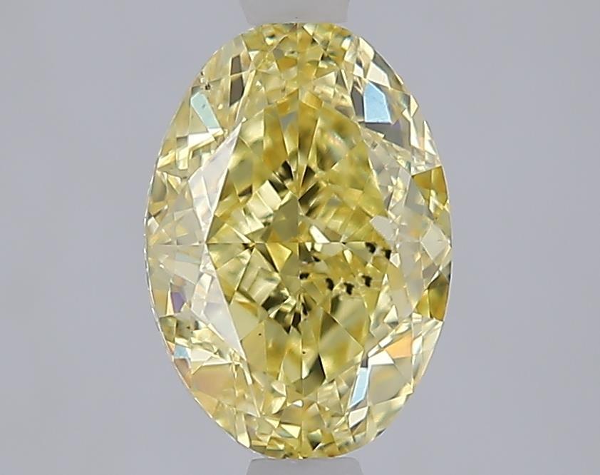 2.00 Ct. Fancy Vivid Yellow Yellow Oval Lab Grown Diamond