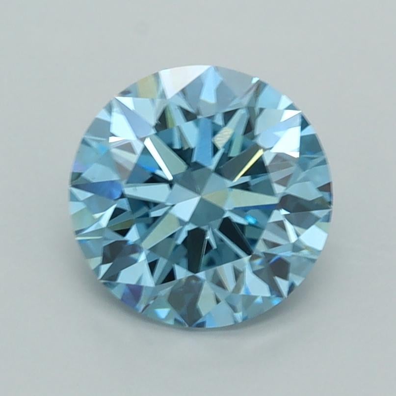 1.52 Ct. Fancy Vivid  Blue Round Lab Grown Diamond