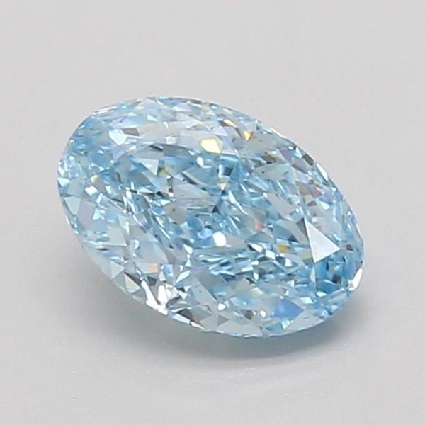 1.10 Ct. Fancy Vivid Blue Oval Lab Grown Diamond
