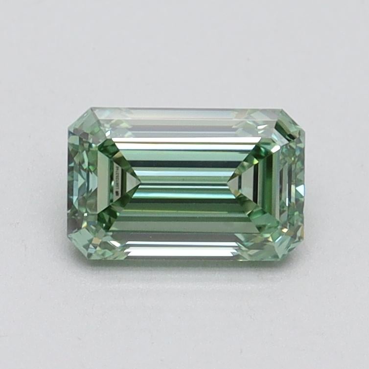 0.80 Ct. Fancy Intense Pacific Green Emerald Lab Grown Diamond