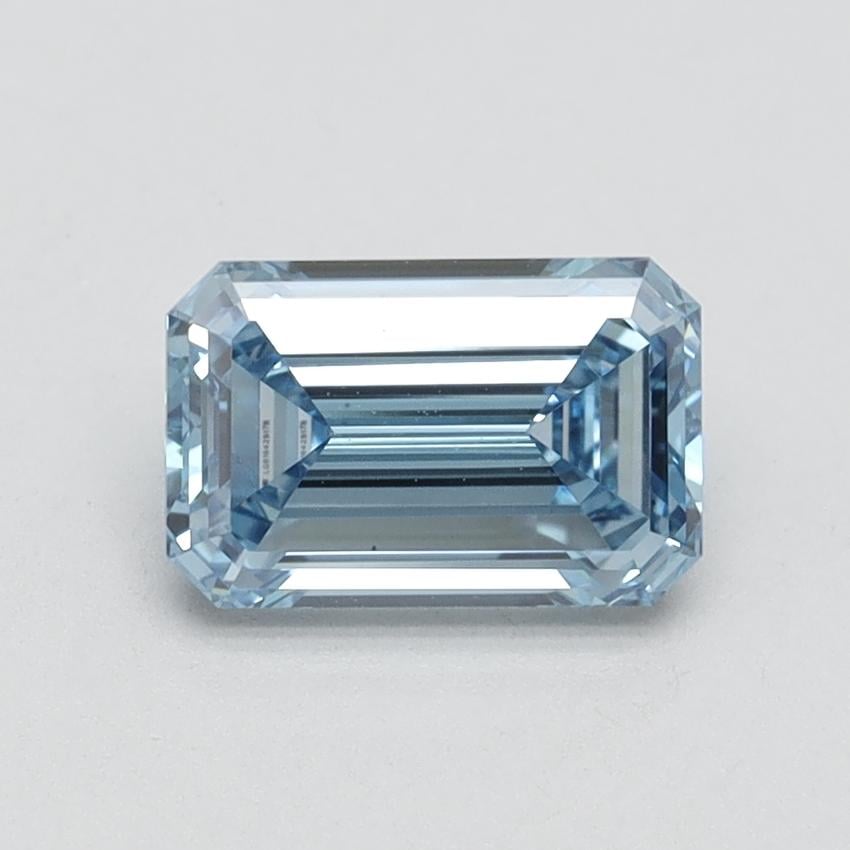 1.18 Ct. Fancy Intense Blue Emerald Lab Grown Diamond