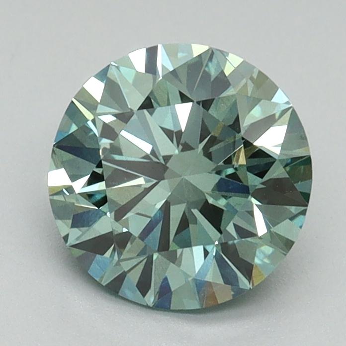 1.30 Ct. Fancy Vivid Green Round Lab Grown Diamond