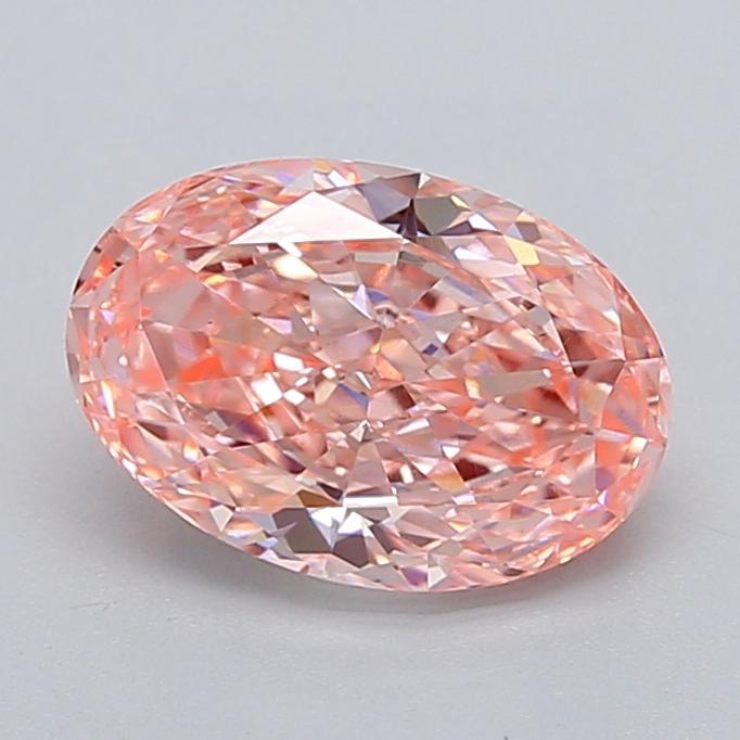 2.26 Ct. Fancy Vivid  Pink Oval Lab Grown Diamond
