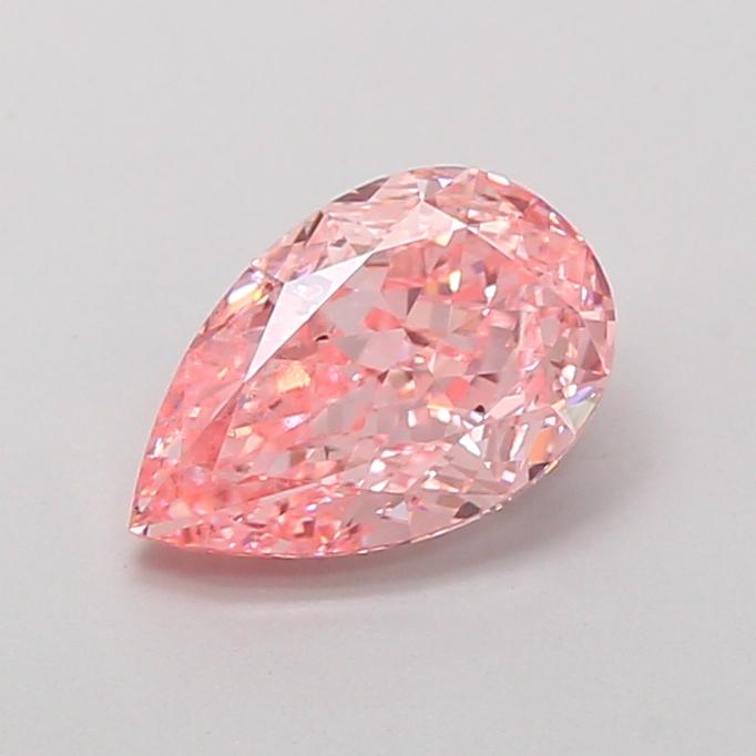 1.61 Ct. Fancy Vivid  Pink Pear Lab Grown Diamond