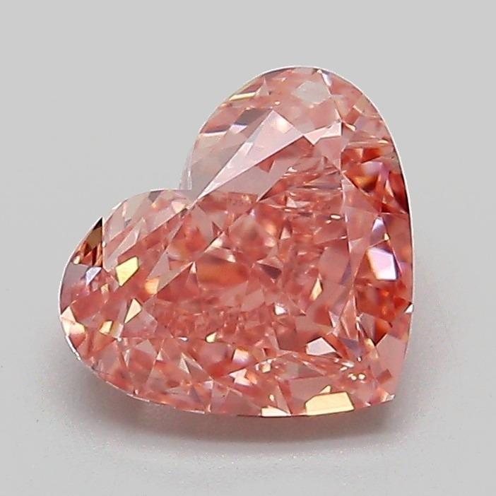 1.52 Ct. Fancy Vivid Pink Heart Lab Grown Diamond