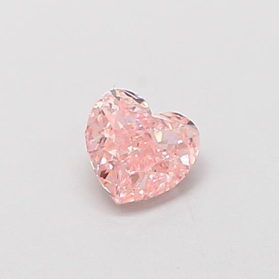 0.29 Ct. Fancy Intense Pink Heart Lab Grown Diamond
