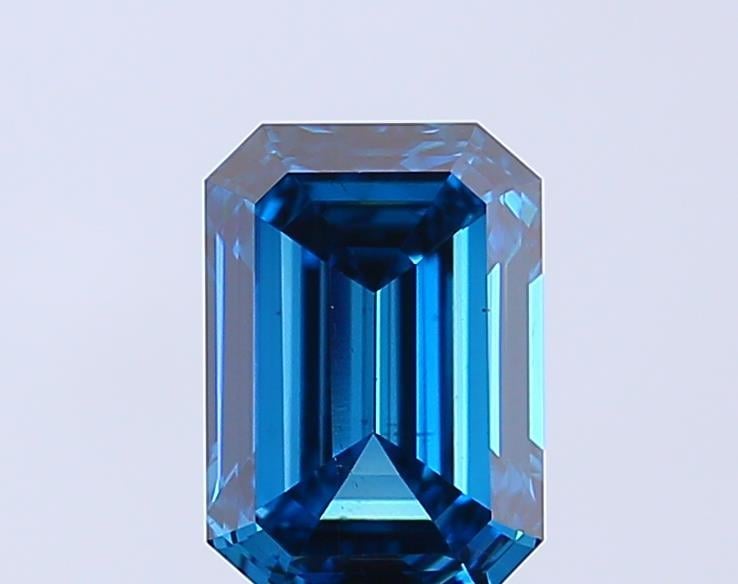 1.98 Ct. Fancy Vivid Blue Emerald Lab Grown Diamond