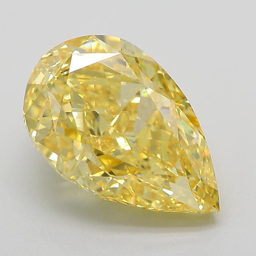 5.50 Ct. Fancy Yellow Pear Lab Grown Diamond