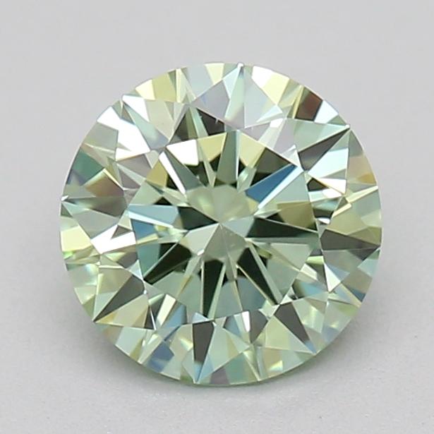 0.57 Ct. Fancy Intense Green Round Lab Grown Diamond