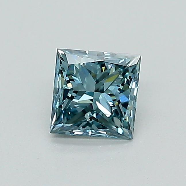 0.43 Ct. Fancy Intense Blue Princess Lab Grown Diamond