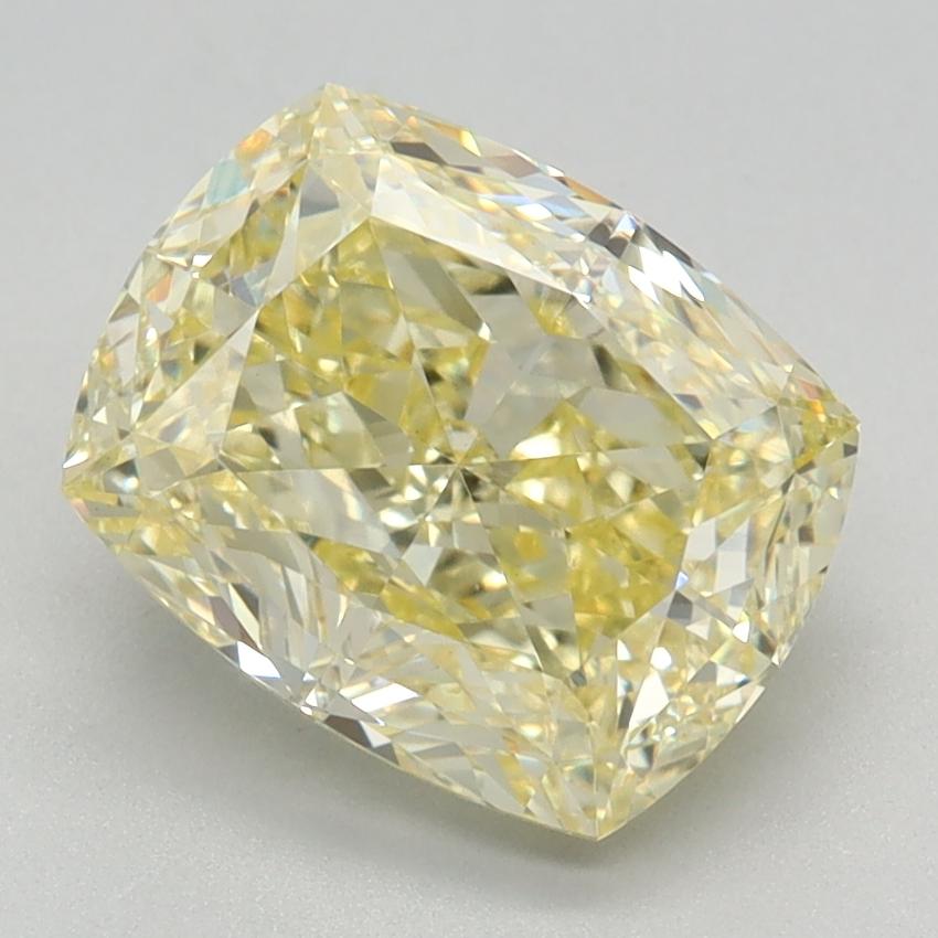 2.68 Ct. Fancy Intense Yellow Cushion Lab Grown Diamond