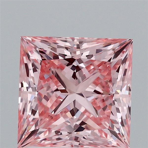 1.89 Ct. Fancy Vivid Pink Princess Lab Grown Diamond