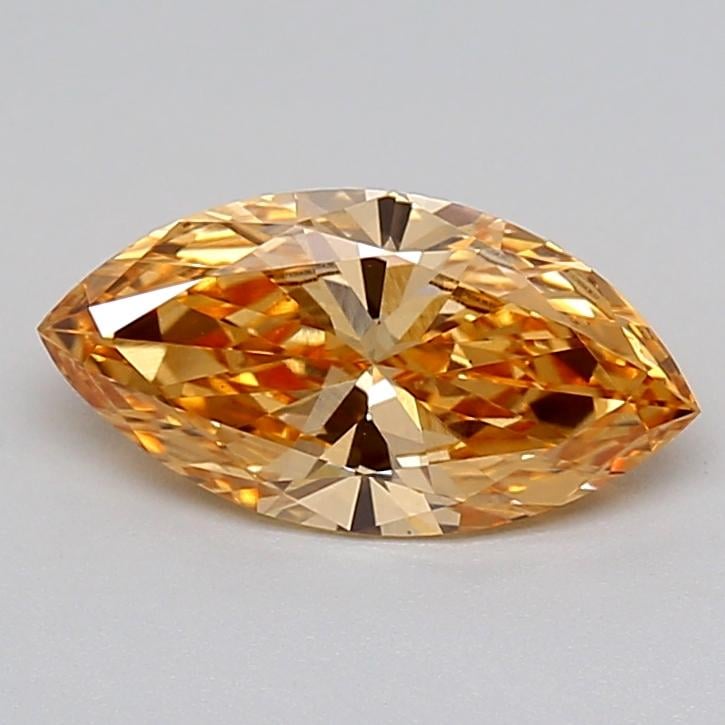 1.01 Ct. Fancy Intense Orangy Yellow Marquise Lab Grown Diamond