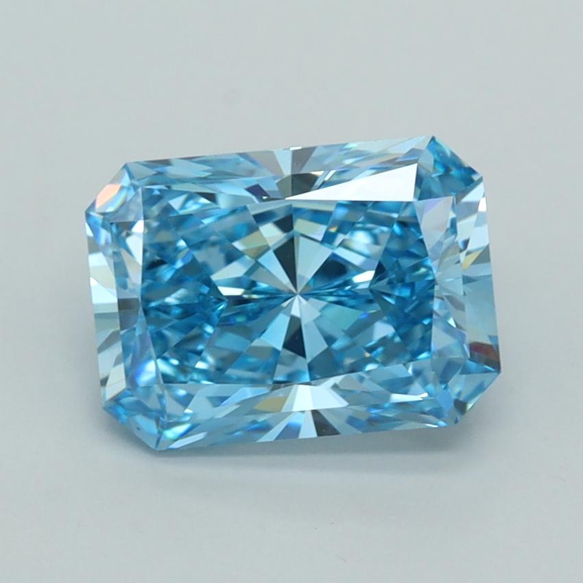 2.50 Ct. Fancy Vivid  Blue Radiant Lab Grown Diamond