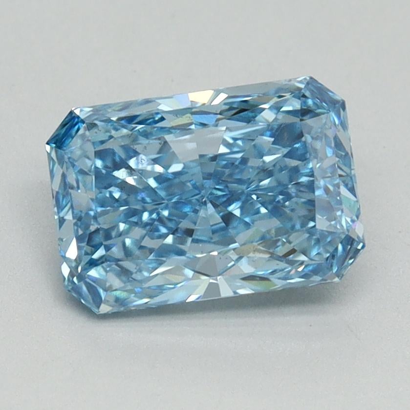 1.50 Ct. Fancy Vivid Blue Radiant Lab Grown Diamond