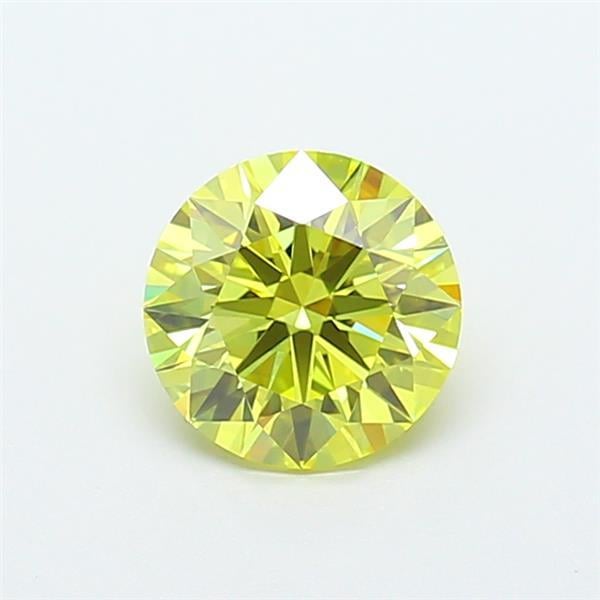 1.35 Ct. Fancy Vivid  Yellow Round Lab Grown Diamond