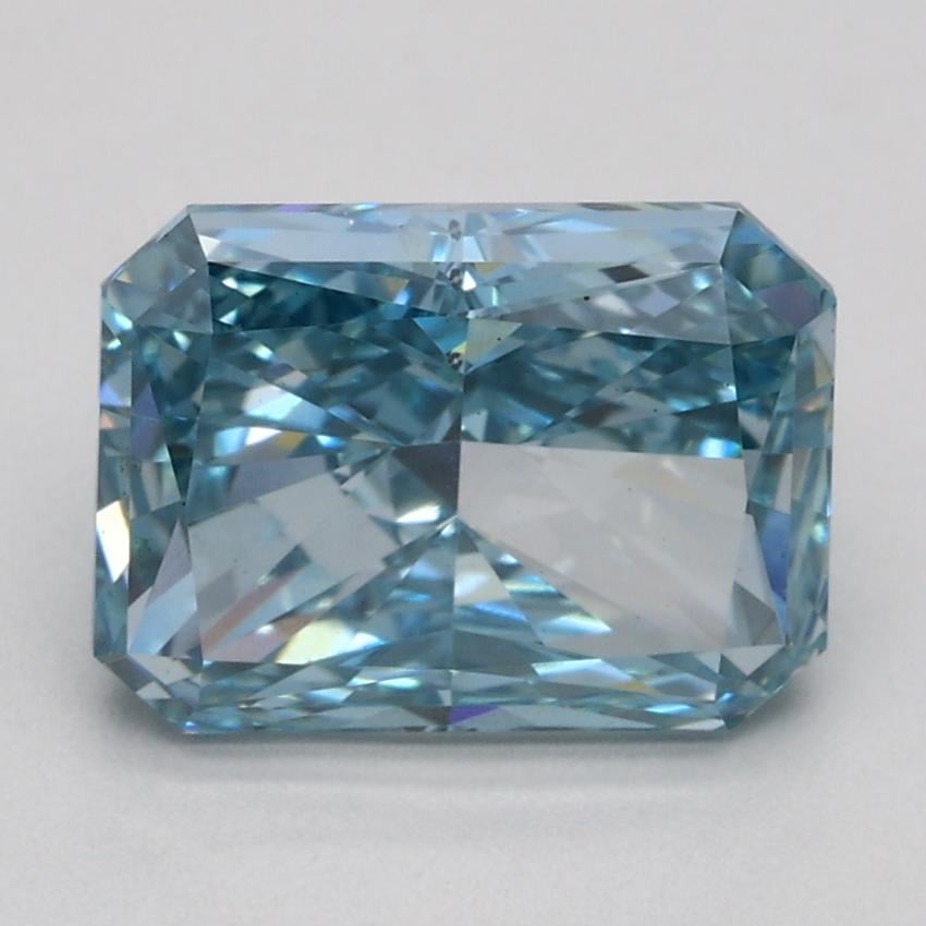 1.90 Ct. Fancy Vivid Blue Radiant Lab Grown Diamond