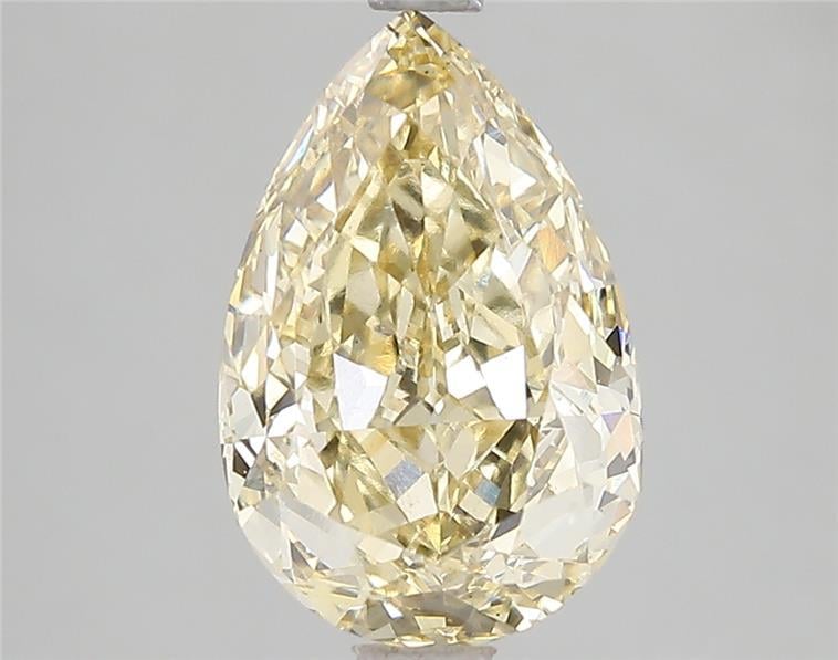 3.02 Ct. Fancy Intense Yellow Pear Lab Grown Diamond
