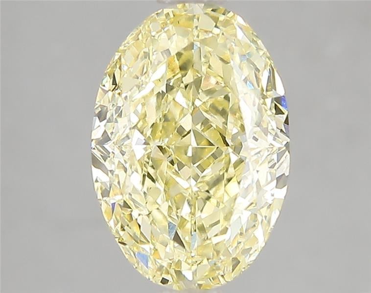 3.10 Ct. Fancy Vivid Yellow Oval Lab Grown Diamond