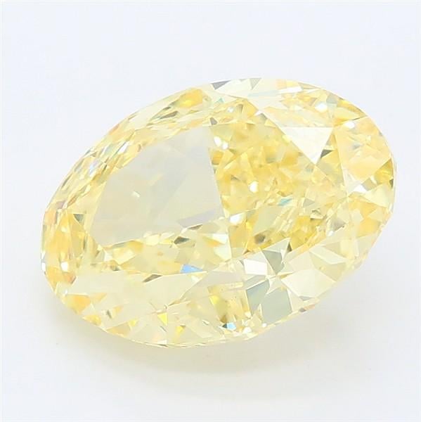 2.83 Ct. Fancy Intense Yellow Oval Lab Grown Diamond