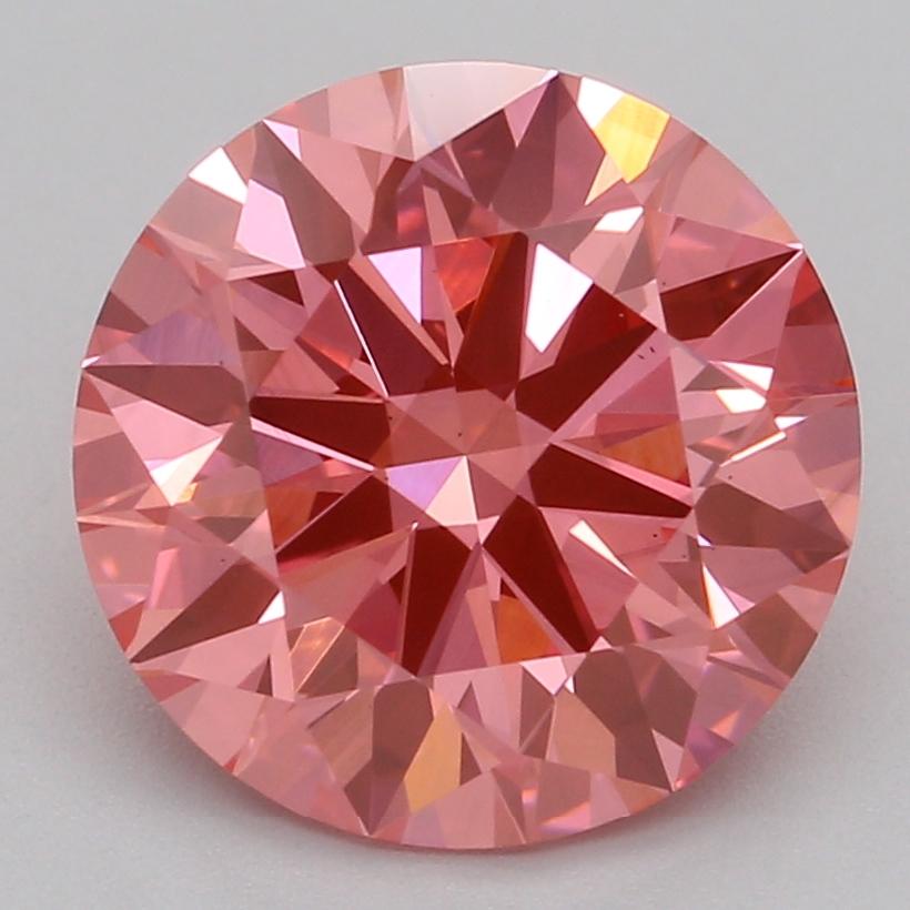 2.03 Ct. Fancy Vivid Pink Round Lab Grown Diamond