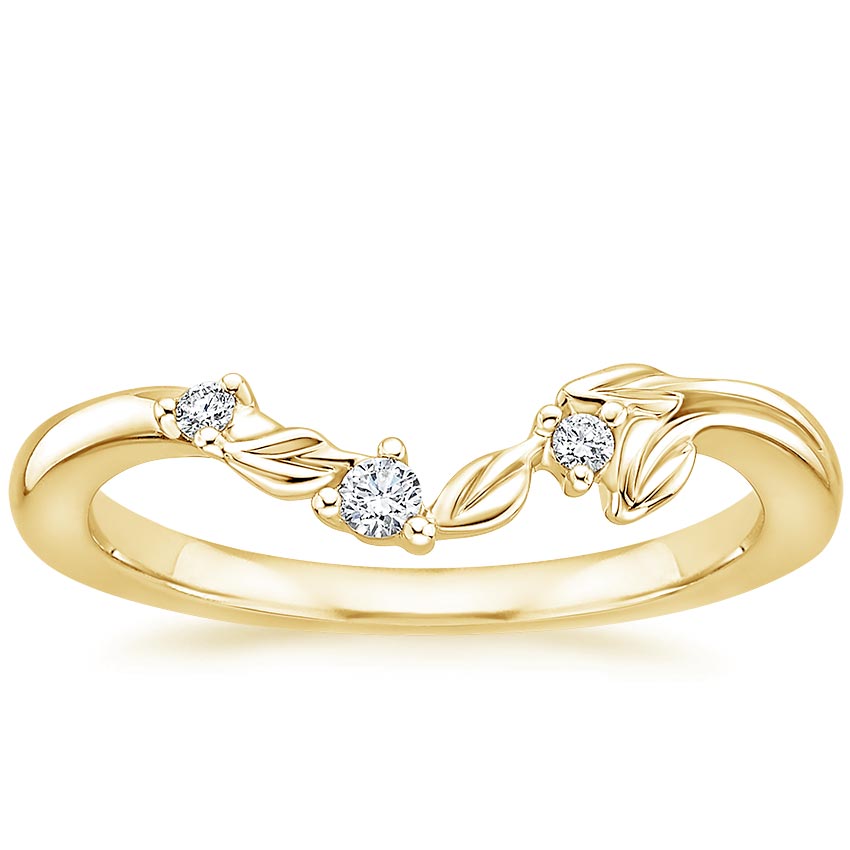 Rose gold diamond engagement ring with surprise diamond details