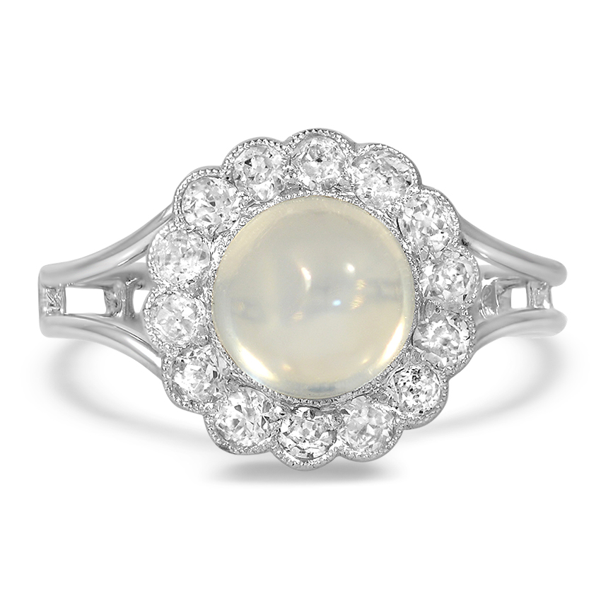 Art Deco Moonstone Vintage Ring | Elberta | Brilliant Earth