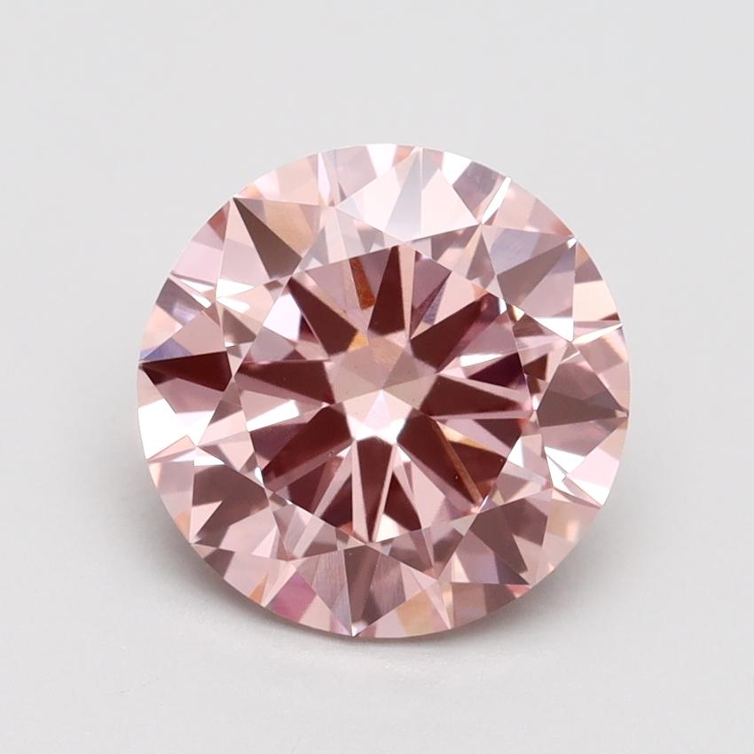 2.70 Ct. Fancy Intense Pink Round Lab Grown Diamond