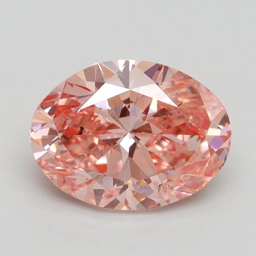 2.00 Ct. Fancy Intense Pink Oval Lab Grown Diamond