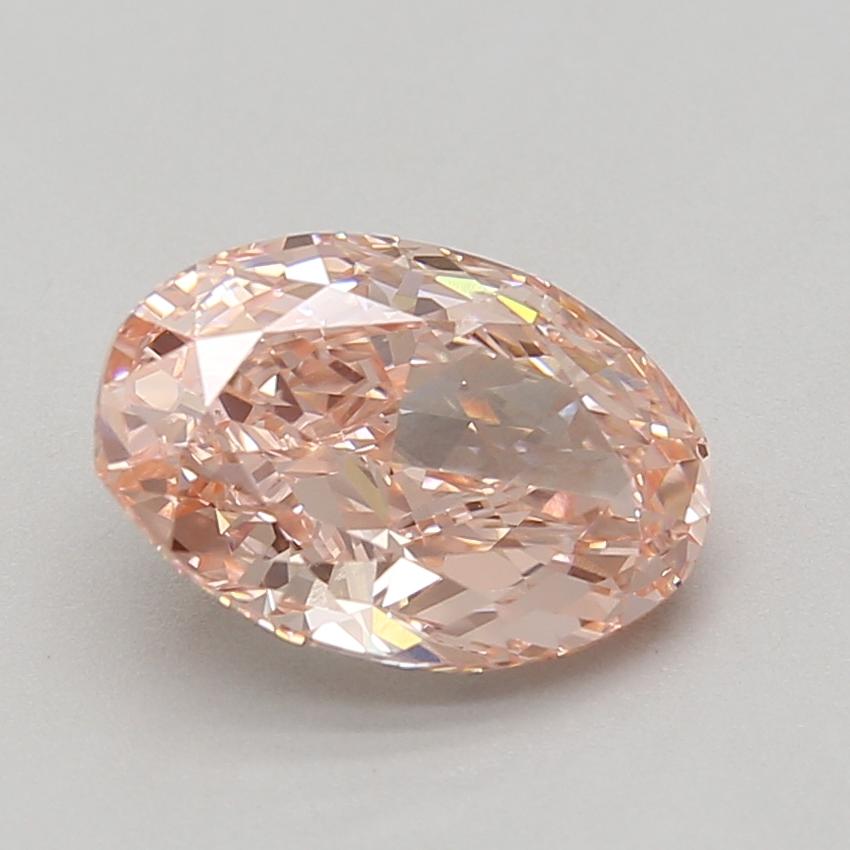 3.06 Ct. Fancy Vivid Pink Oval Lab Grown Diamond