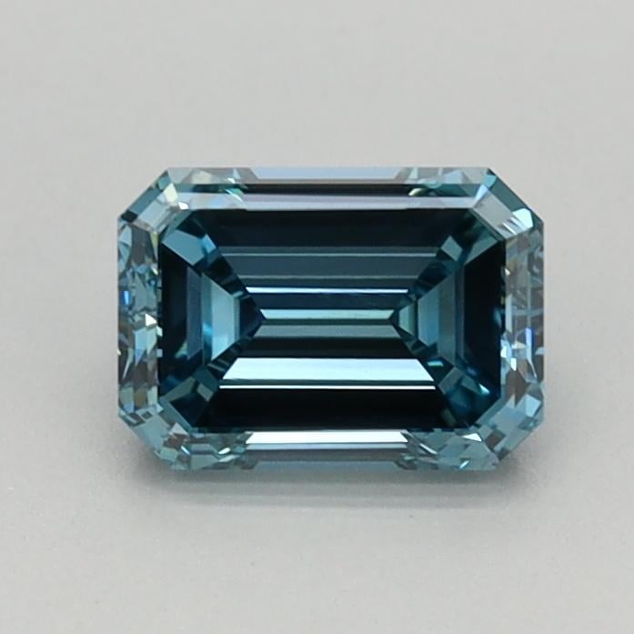 0.60 Ct. Fancy Vivid Greenish Blue Emerald Lab Grown Diamond