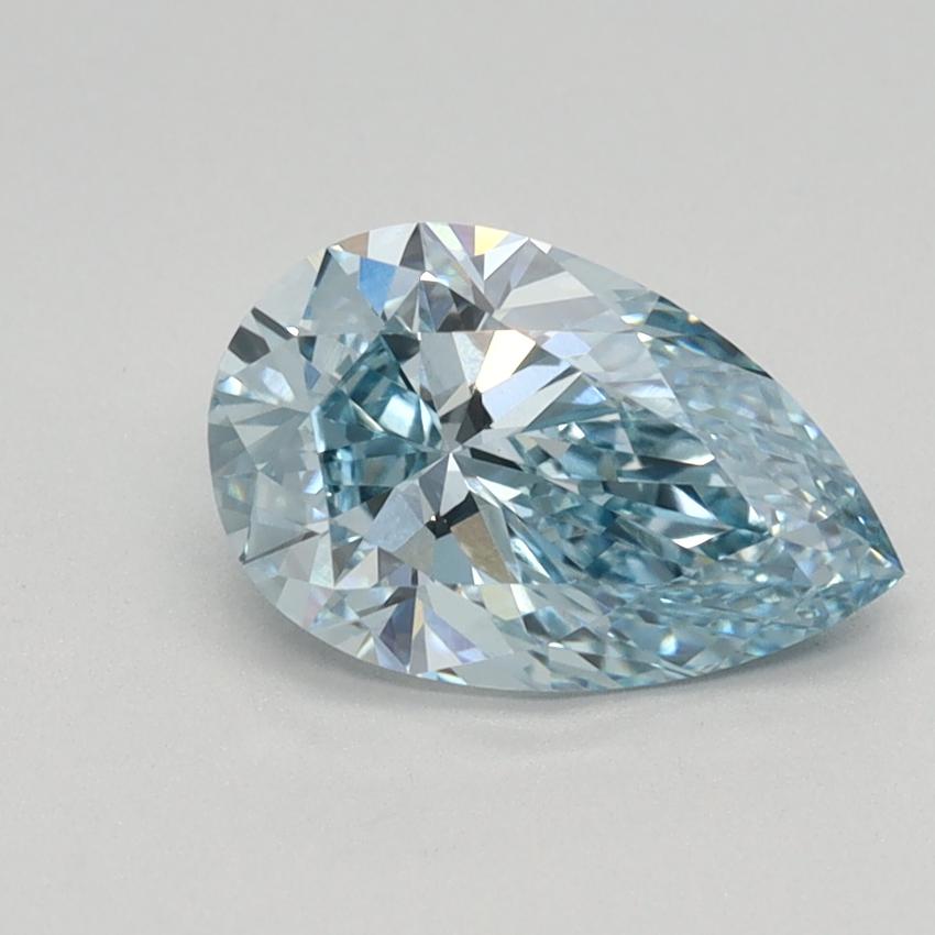 1.13 Ct. Fancy Intense Blue Pear Lab Grown Diamond