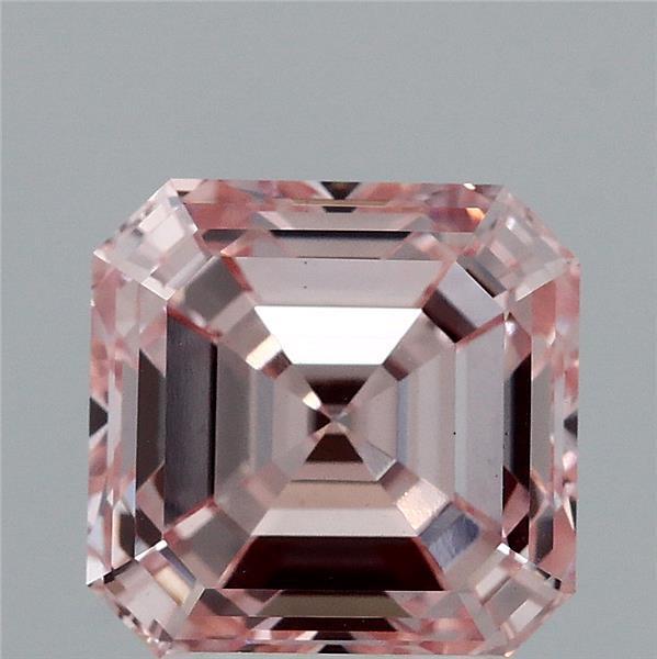 3.25 Ct. Fancy Intense Pink Asscher Lab Grown Diamond