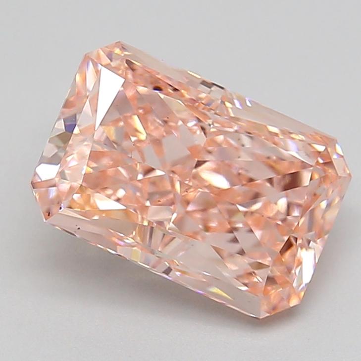 4.03 Ct. Fancy Vivid Pink Radiant Lab Grown Diamond