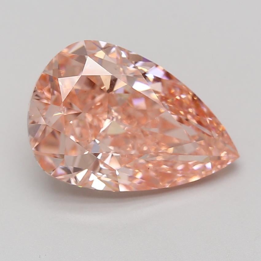 6.05 Ct. Fancy Vivid Pink Pear Lab Grown Diamond