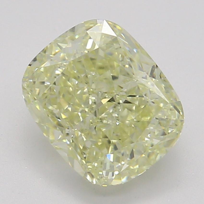 0.92 Ct. Fancy Light Yellow Cushion Diamond