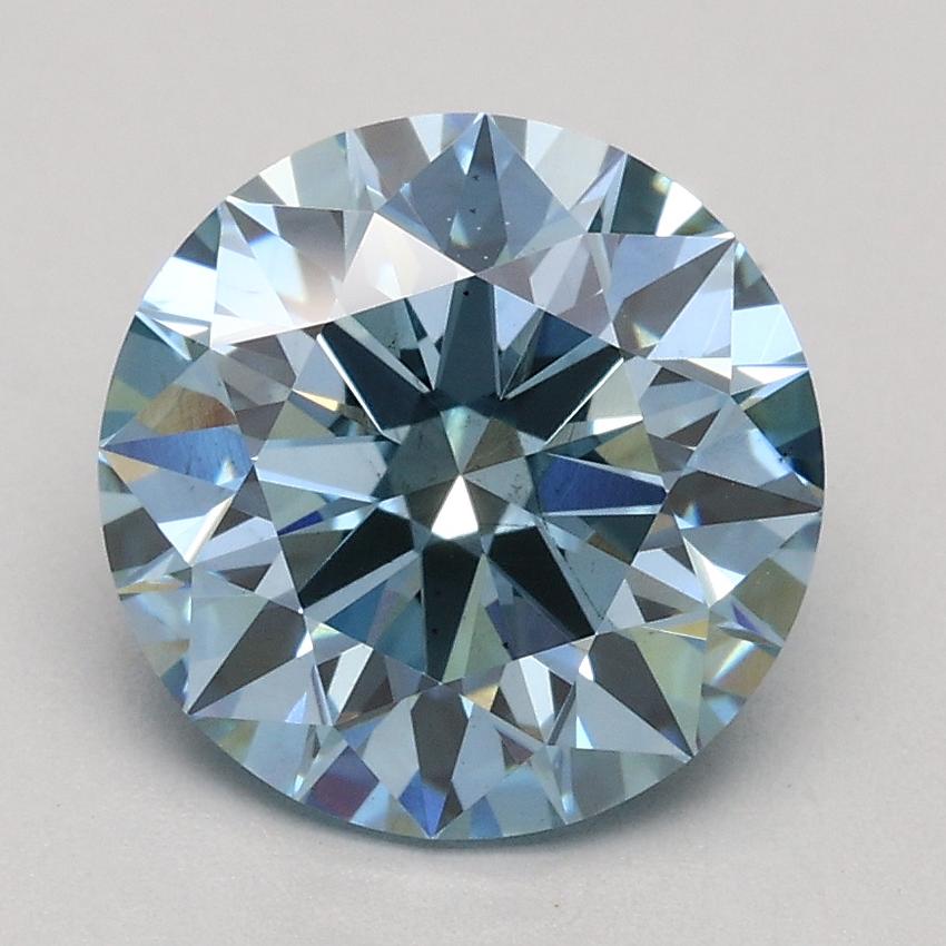 1.96 Ct. Fancy Blue Round Lab Grown Diamond