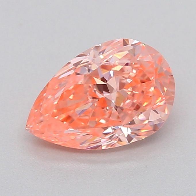 0.55 Ct. Fancy Vivid  Pink Pear Lab Grown Diamond