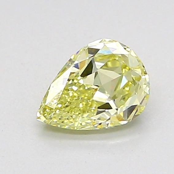 0.61 Ct. Fancy Light Yellow Pear Lab Grown Diamond