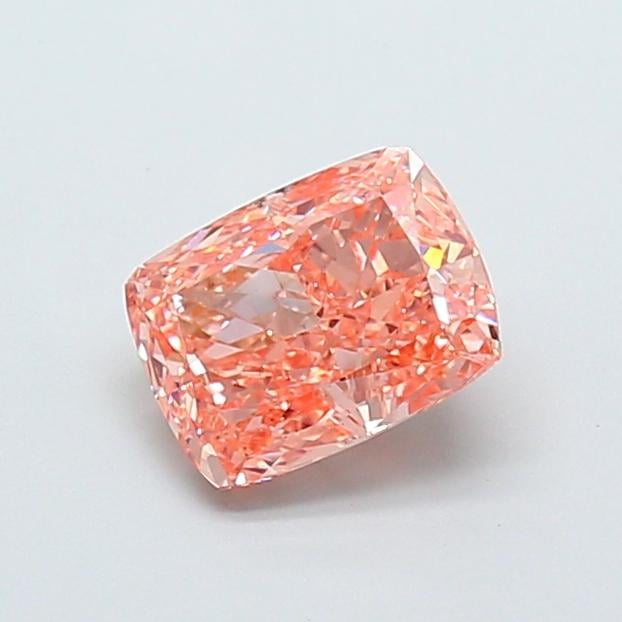 1.59 Ct. Fancy Intense Brownish Orange Cushion Lab Grown Diamond