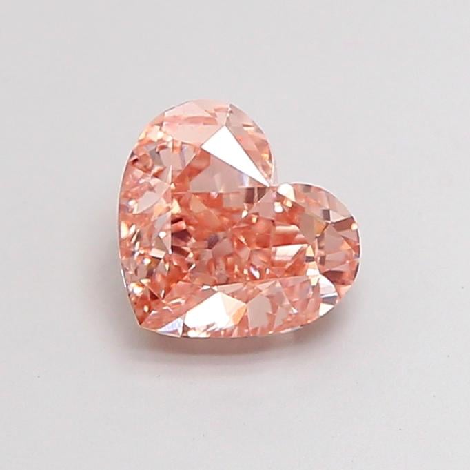 1.29 Ct. Fancy Intense  Pink Heart Lab Grown Diamond