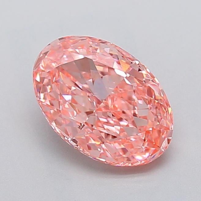 2.02 Ct. Fancy Vivid  Pink Oval Lab Grown Diamond