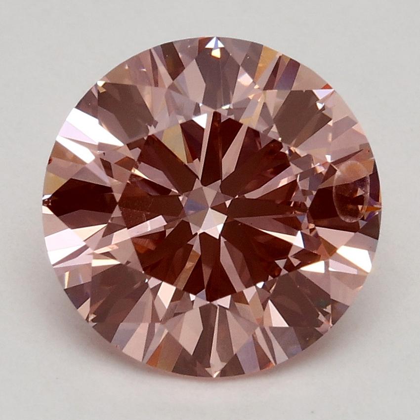 2.21 Ct. Fancy Intense Pink Round Lab Grown Diamond