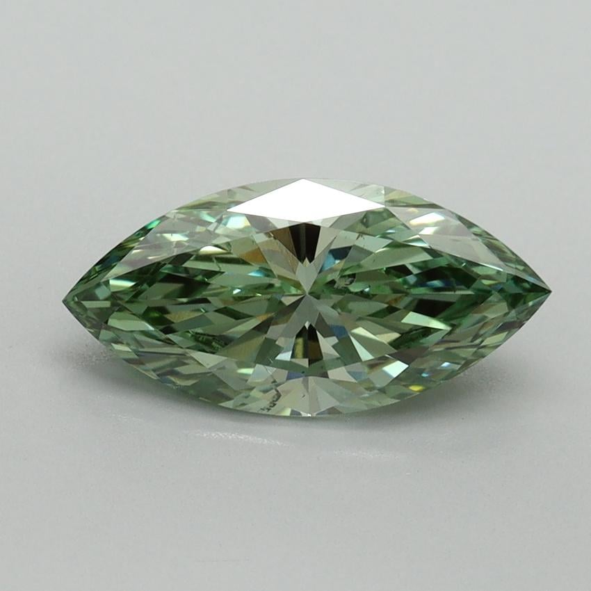 1.51 Ct. Fancy Vivid Pacific Green Marquise Lab Grown Diamond