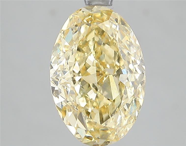 3.10 Ct. Fancy Intense Yellow Oval Lab Grown Diamond