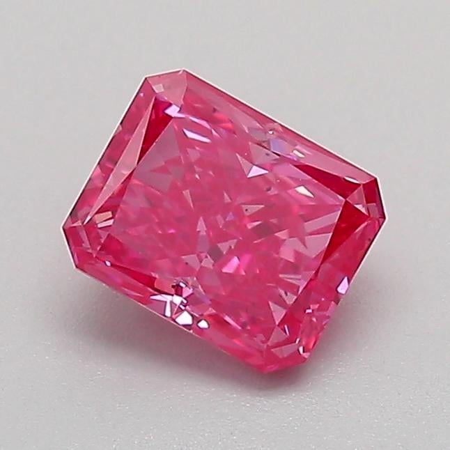 0.84 Ct. Fancy Purplish Red Radiant Lab Grown Diamond