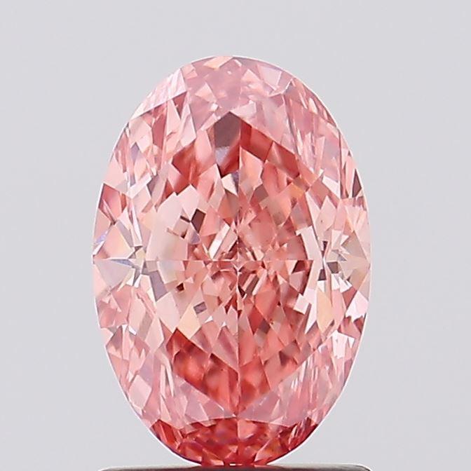 1.55 Ct. Fancy Vivid Pink Oval Lab Grown Diamond