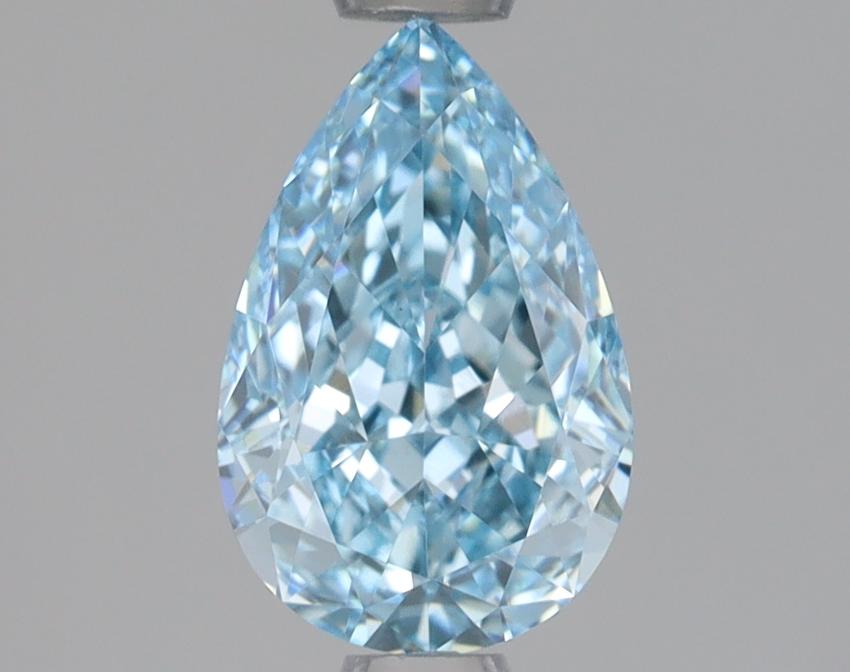 0.99 Ct. Fancy Vivid Blue Pear Lab Grown Diamond